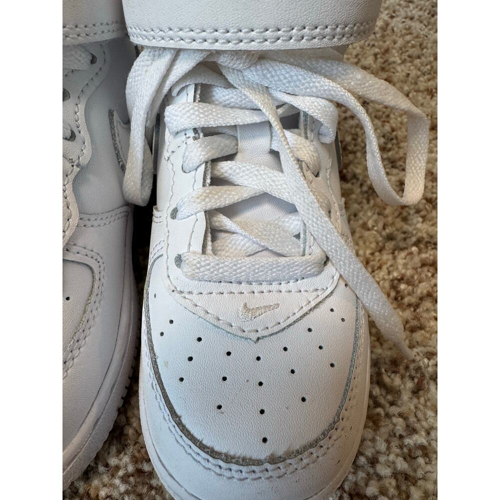 BABY/Toddler NIKE Air Force One Mid Sneaker, 8C, Lace & Velcro - Picture 8 of 8
